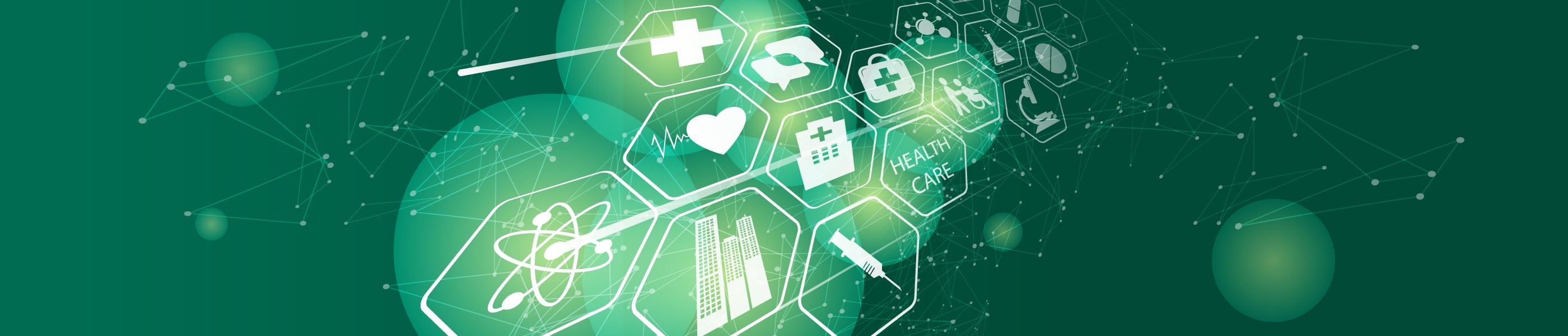 Illustration CBRE homepage header - Healthcare