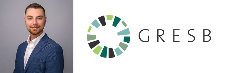 Headshot of Fabio next to the GRESB logo
