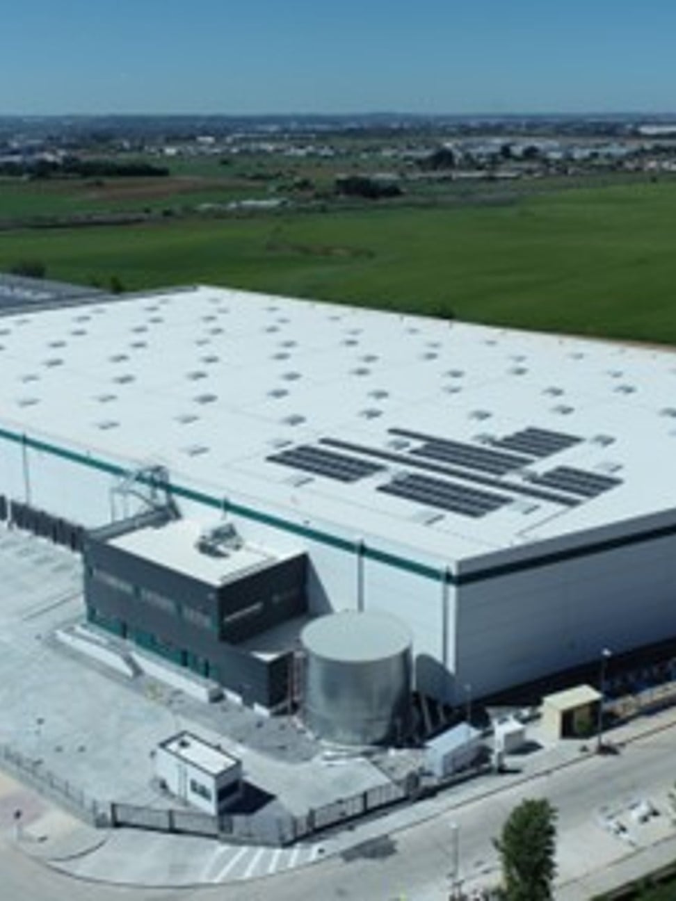 Aerial of industrial facility in La Raya industrial park