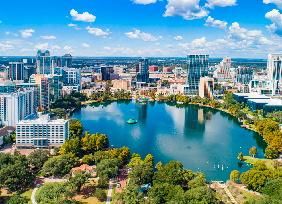 Skyline view of Orlando
