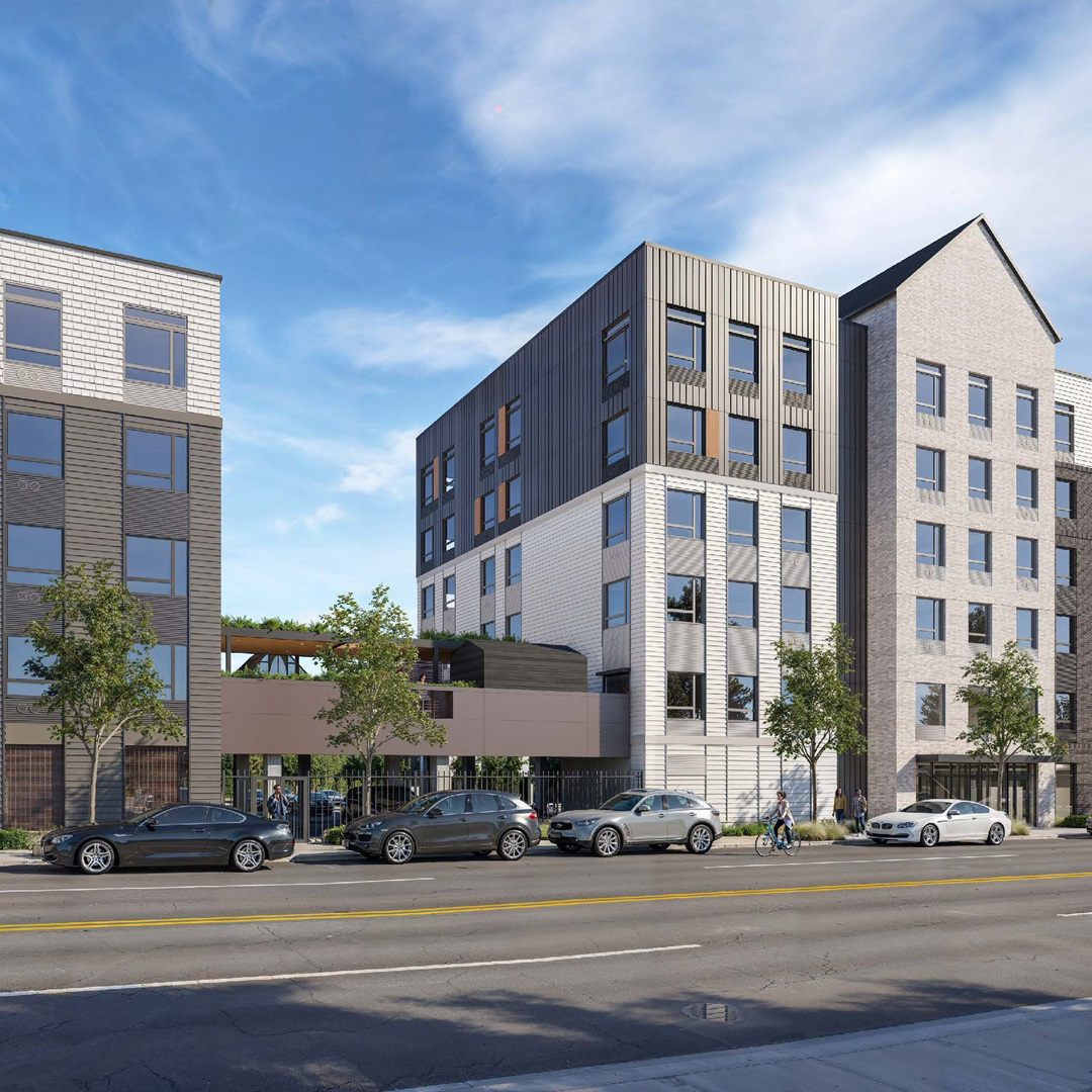 Rendering of High Street Residential’s Cedar Hills transit‑oriented multifamily apartment community in Beaverton, Oregon