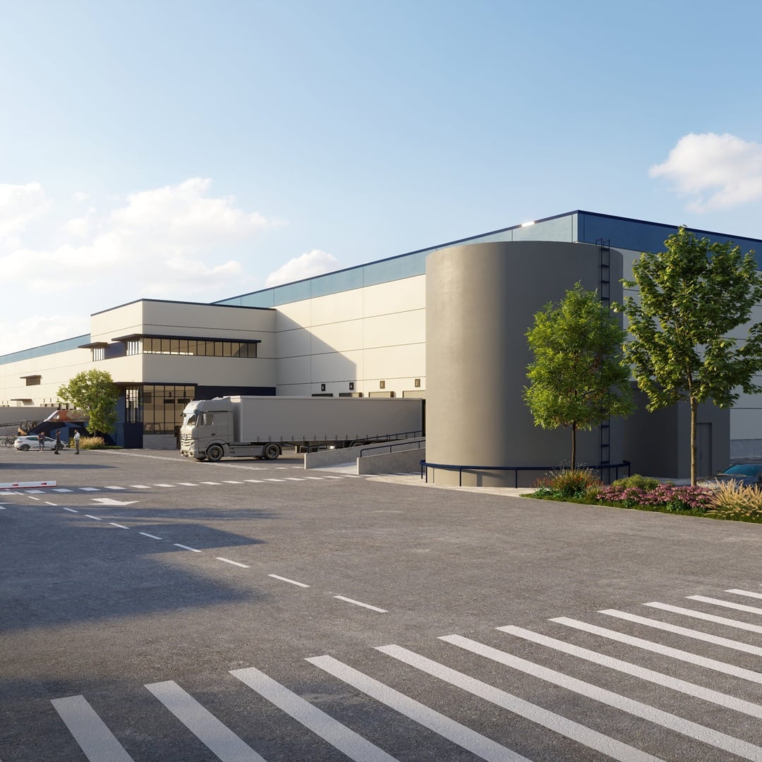 Blue Hub Logistics Park in Illescas, Madrid — a new large-scale logistics complex developed by Trammell Crow Company and CBRE Investment Management