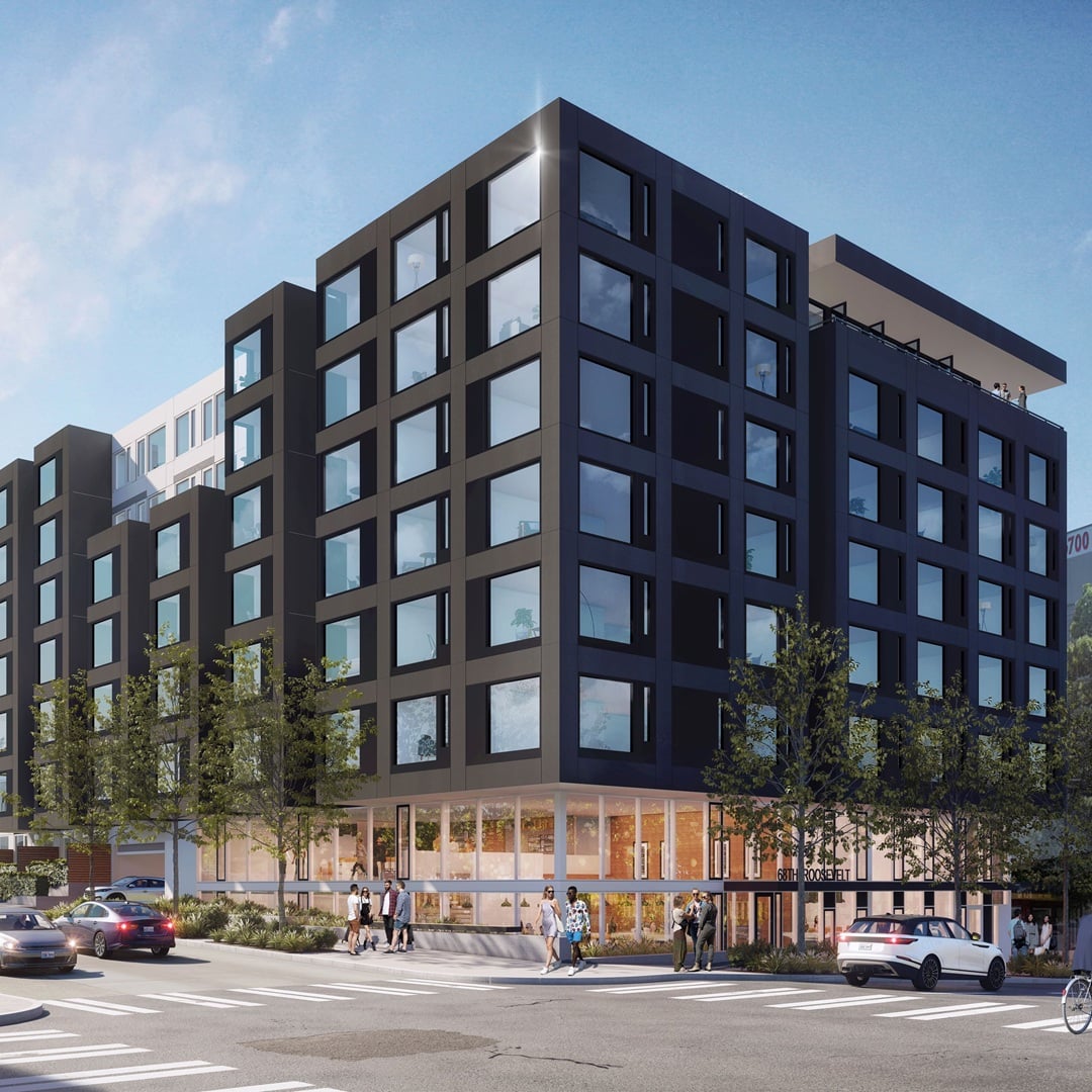The Ryder multifamily community rendering, Roosevelt neighborhood, Seattle, Washington