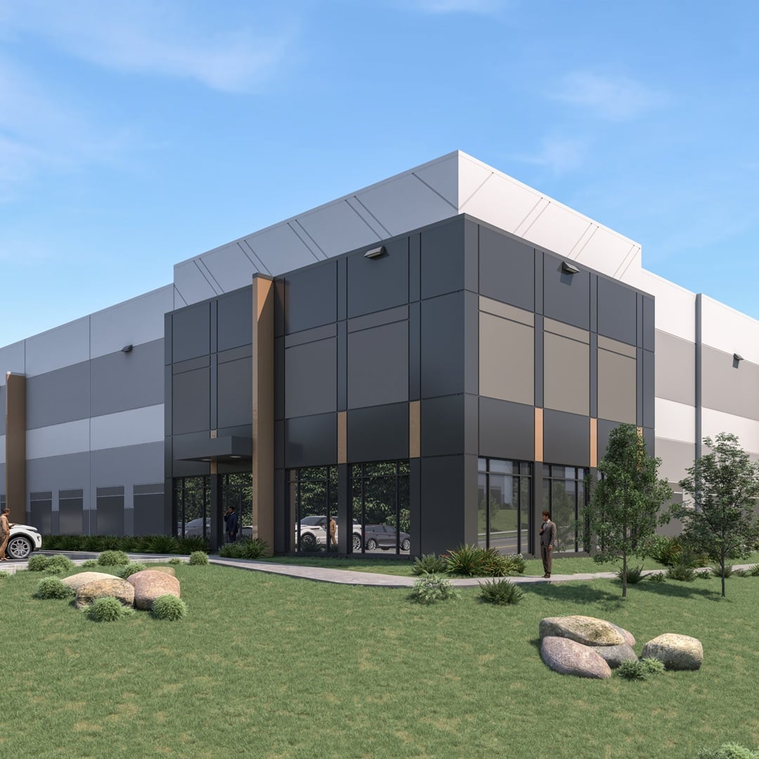 Caldwell Commerce Center, two-building industrial development at 6122 Caldwell Park Drive, Charlotte, North Carolina