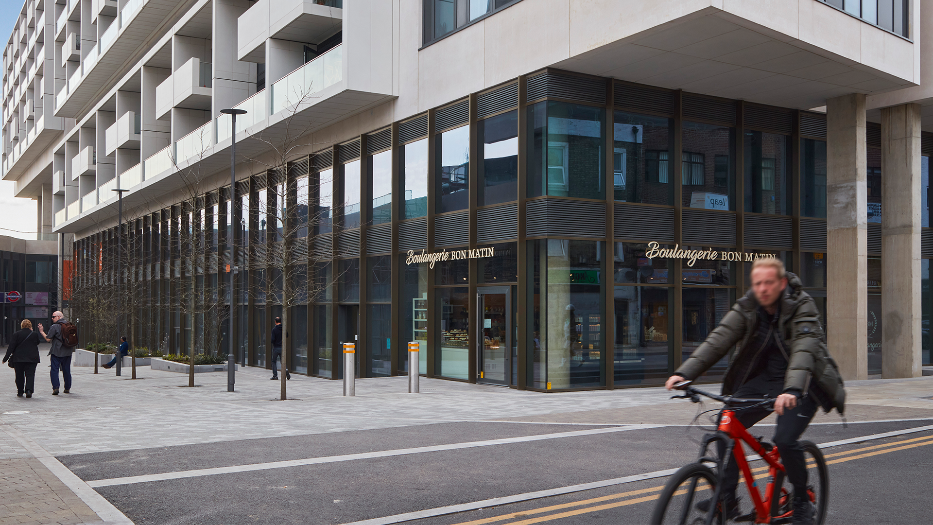 Exterior photograph of City North building.