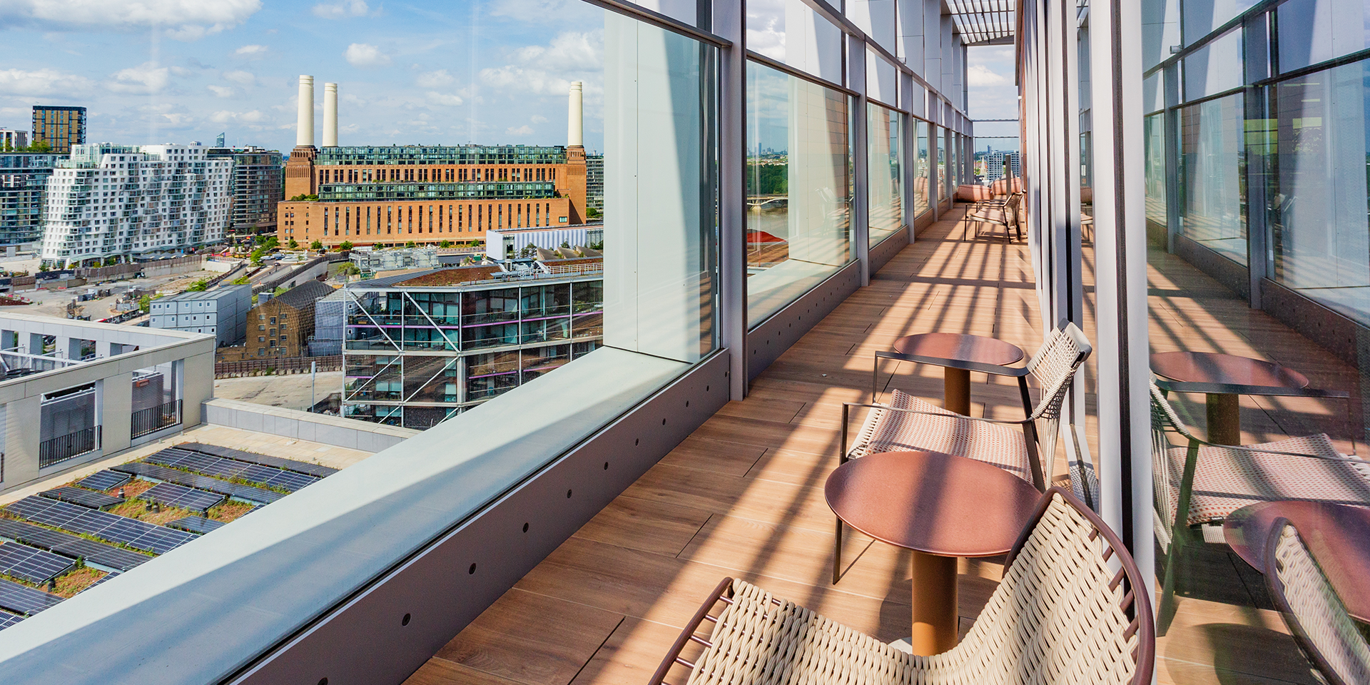 Nine Elms rooftop view