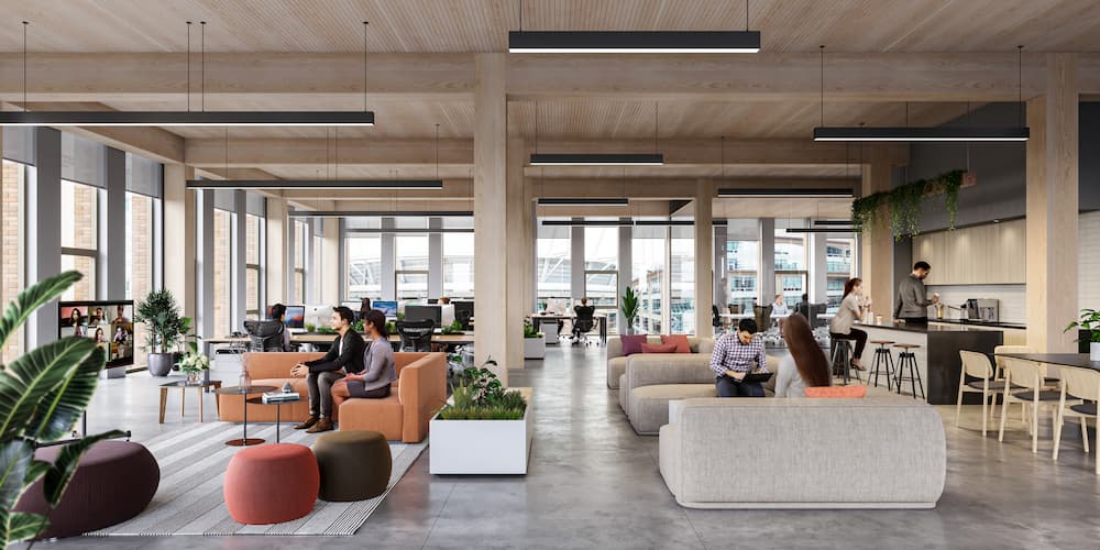 837 Beatty Vancouver, BC - interior office view