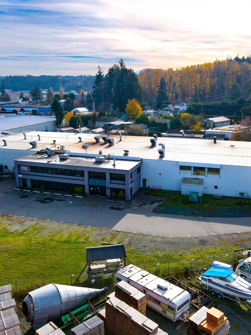Aerial view of 2975 Allenby Road in Duncan, B.C.