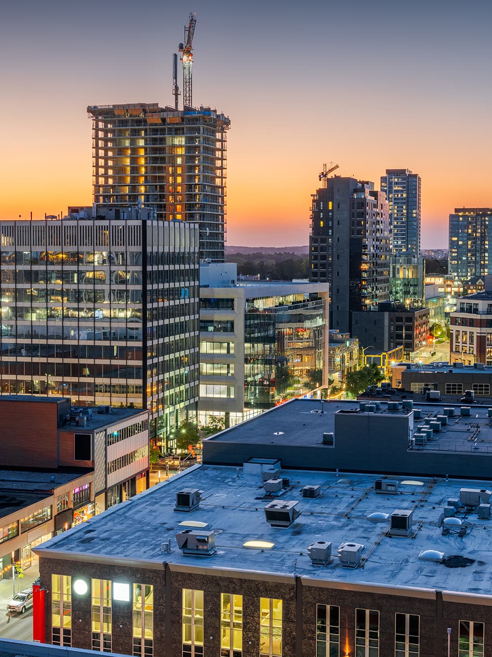 Kitchener skyline for South West Ontario Commercial Real Estate Market Outlook