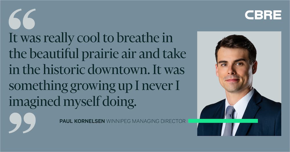 It was really cool to breathe in the beautiful prairie air and take in the historic downtown. It was something growing up I never imaginged myself doing. - Paul Kornelsen