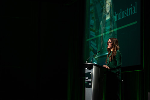 Breanne Hay speaking at the Atlantic Market Outlook