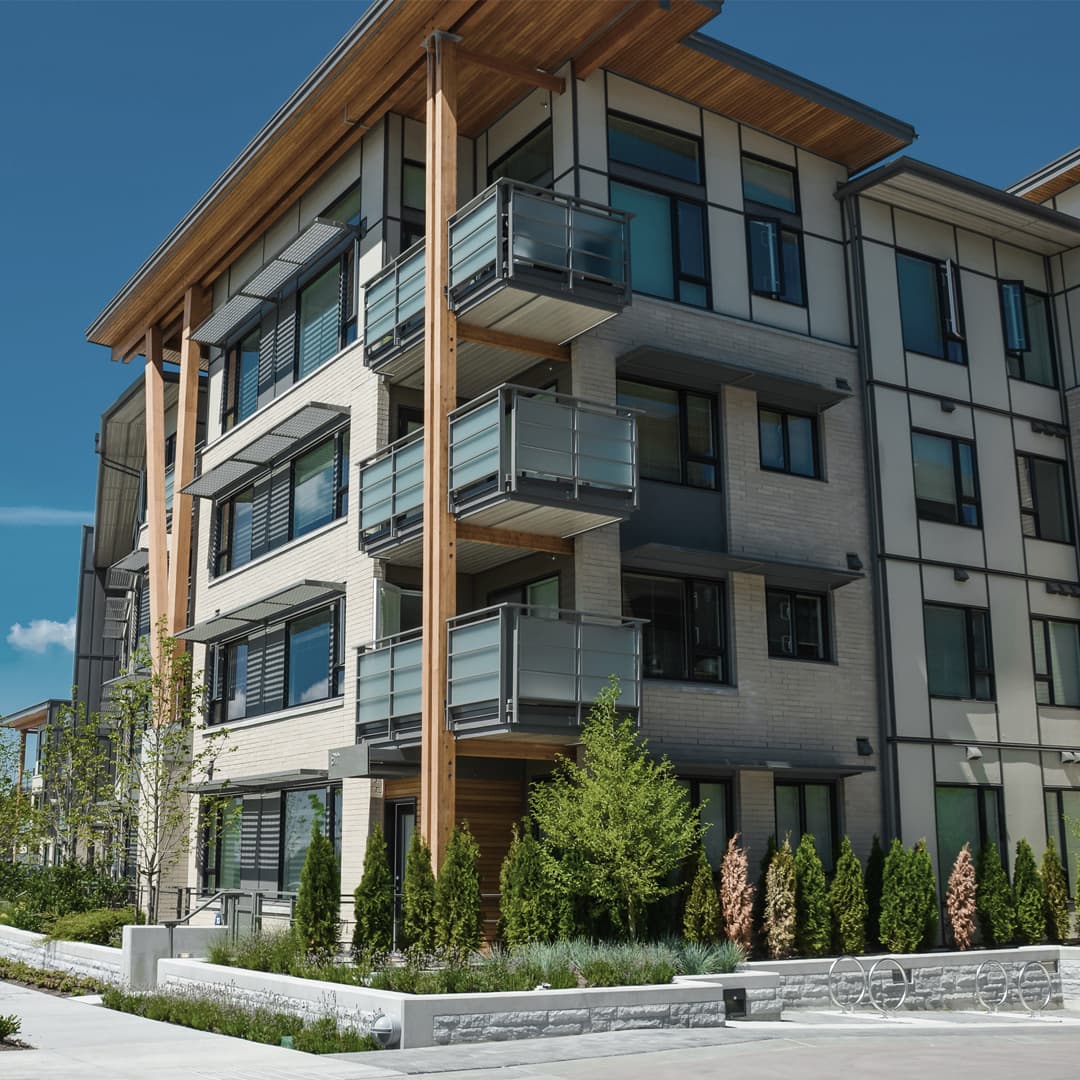 Multifamily commercial real estate with apartments