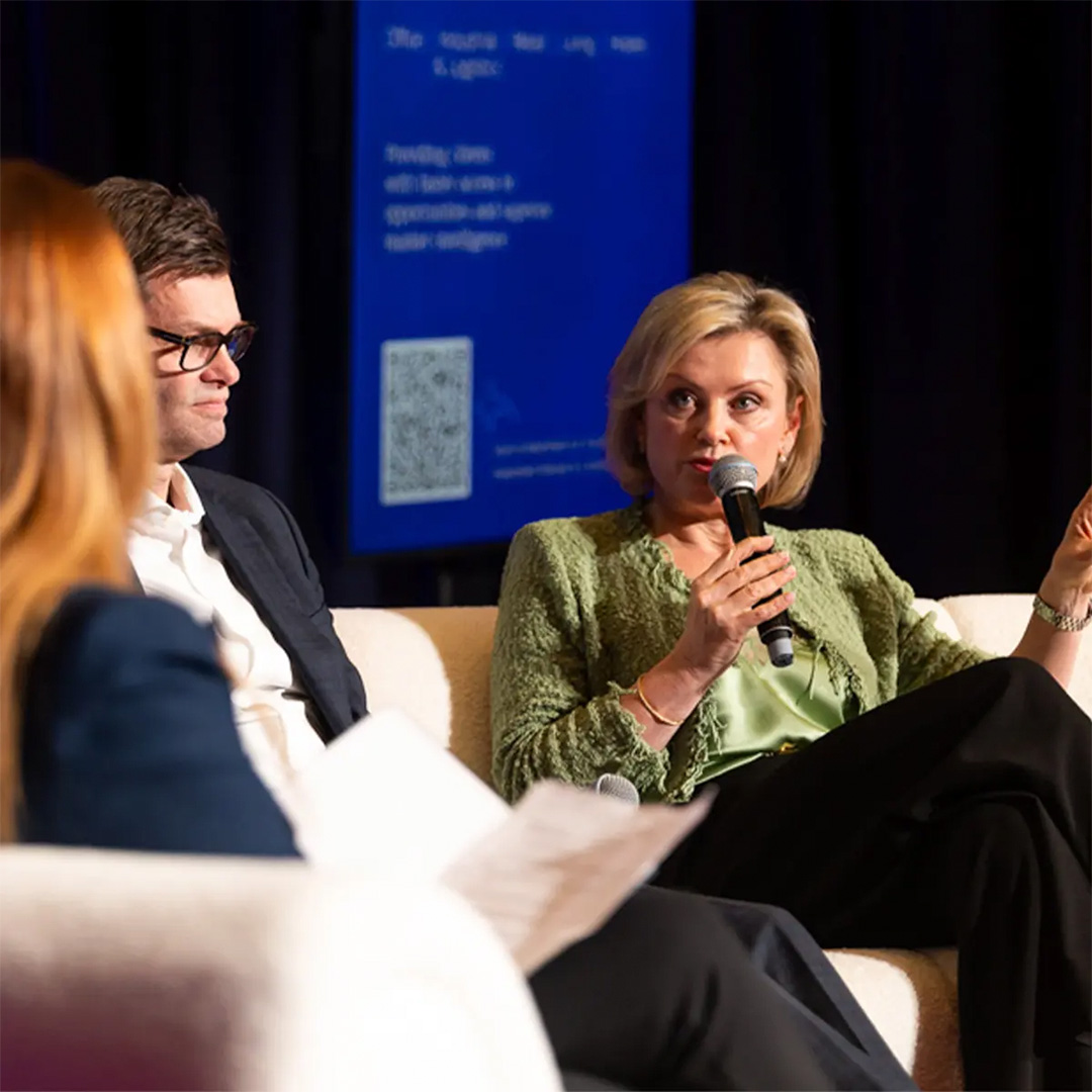 Carmel Hourigan speaking at the Property Leaders Summit.