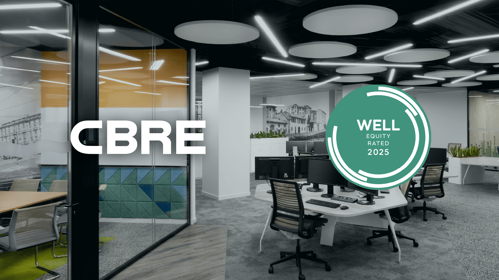 gli uffici di CBRE sono certificati well equity