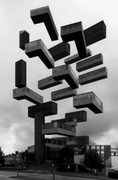 Hard Edges, Cloudy Cities #5, 2018