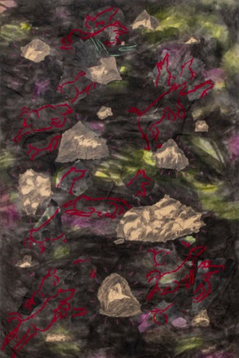 Mari Østby Kjøll (f. 1983) Hester i flint #I, 2025