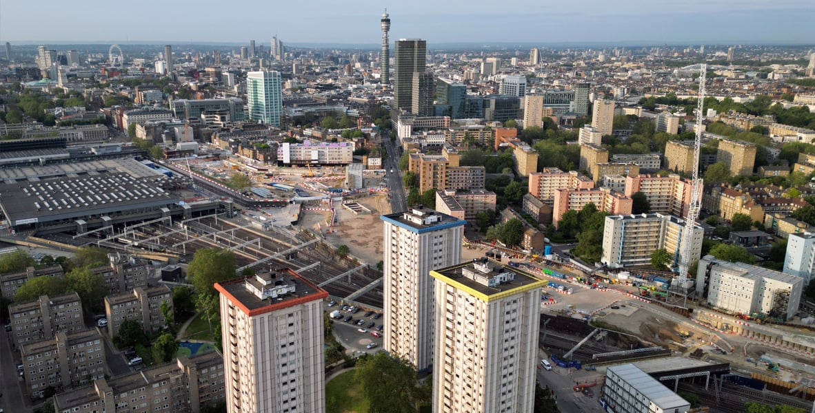 Euston aerial view