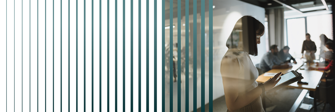 People standing in a conference room