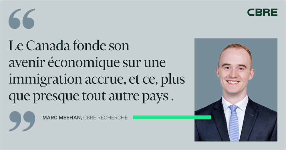 Le Canada fonde son avenir economique sur une immigration accrue, et ce, plus que presque tout autre pays. - Marc Meehan