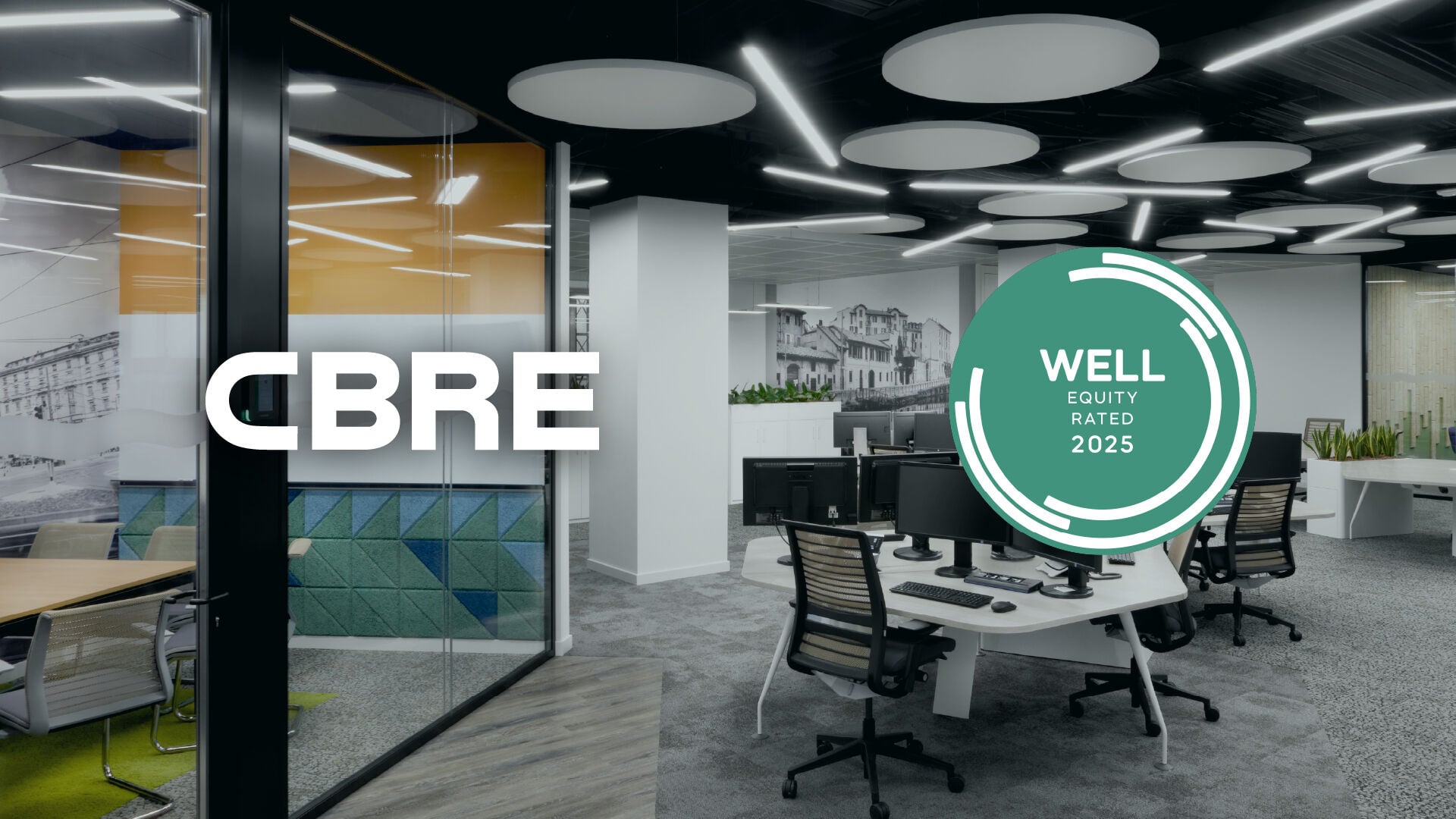 CBRE celebra la certificazione WELL Equity per i suoi uffici, un passo per l'equità.