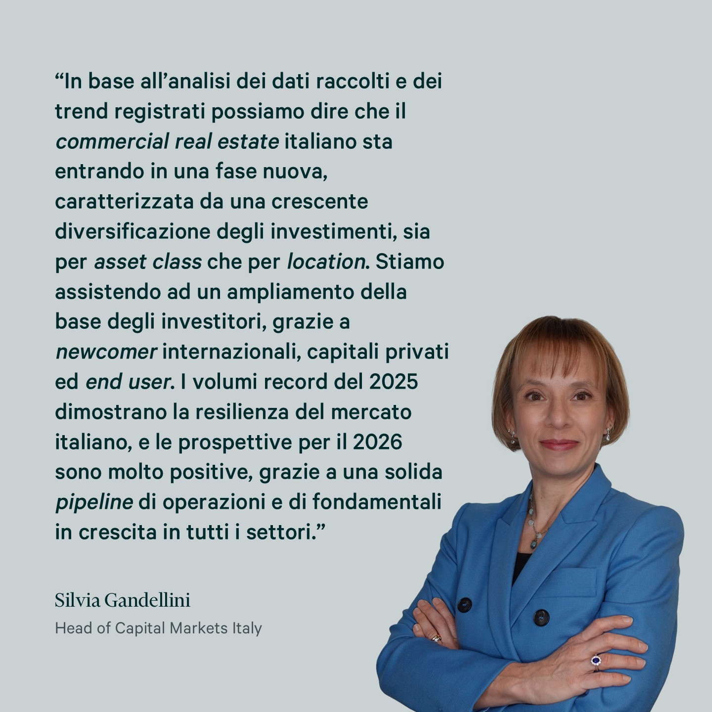 Silvia Gandellini, investimenti immobiliari 2025