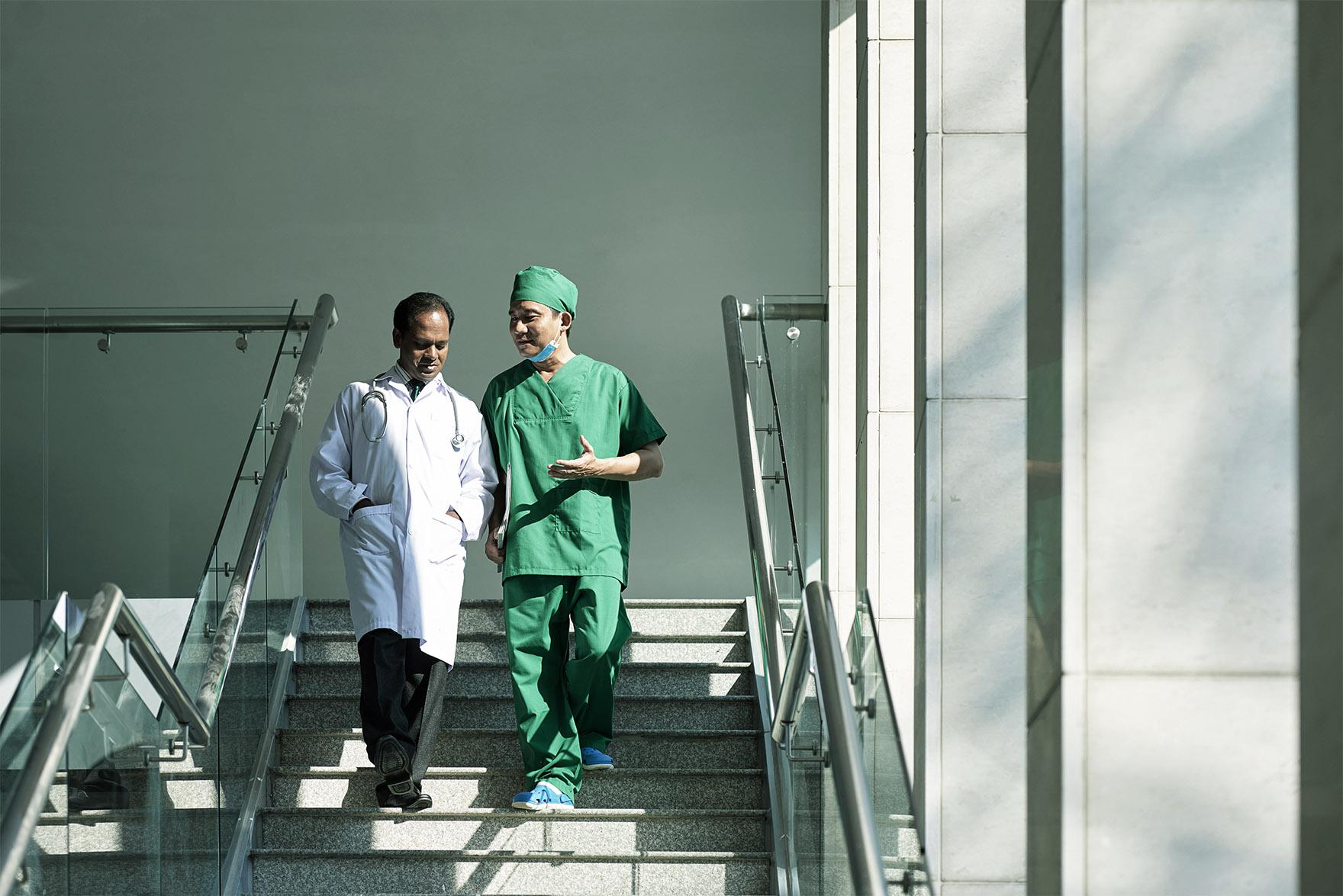 healthcare_staff_staircase