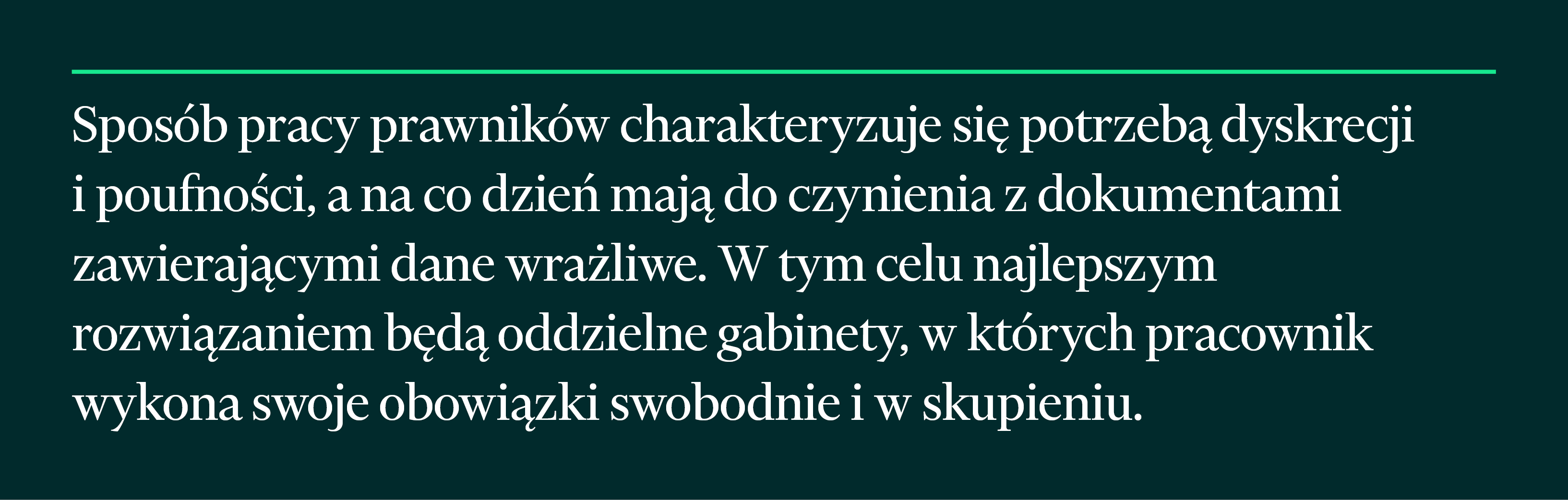 cytat opisujący kancelarię dla prawnika