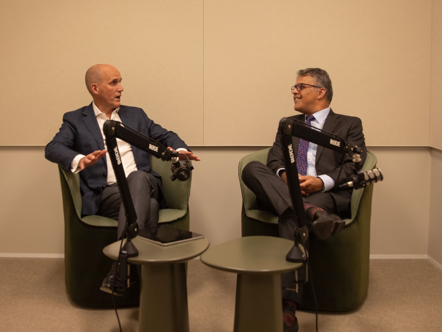 Phil Rowland & Sameer Chopra during the filming of the House View Q4 2025 podcast.