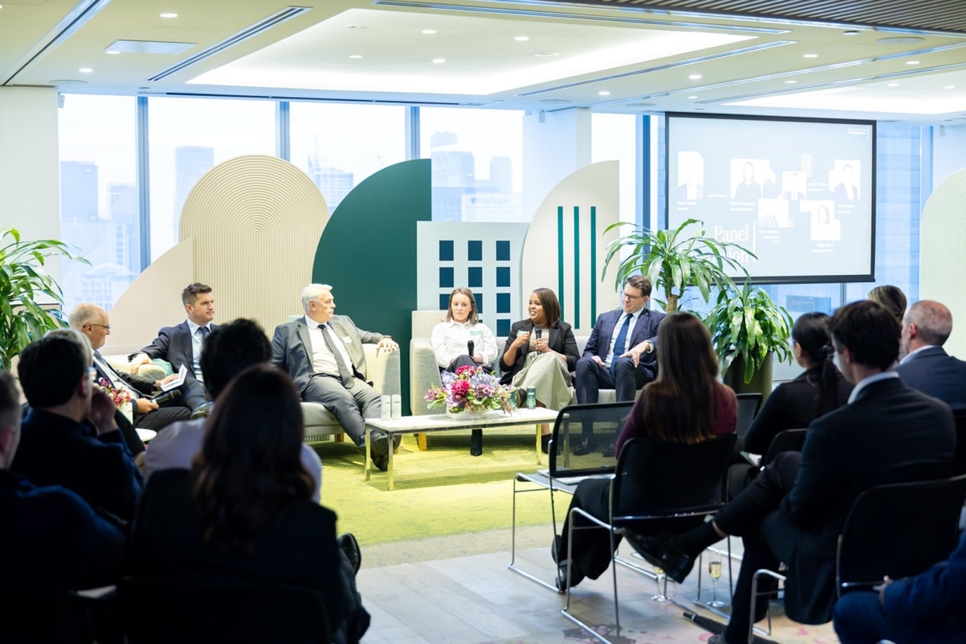 A panel discussion at the Living Imperatives event in Melbourne.