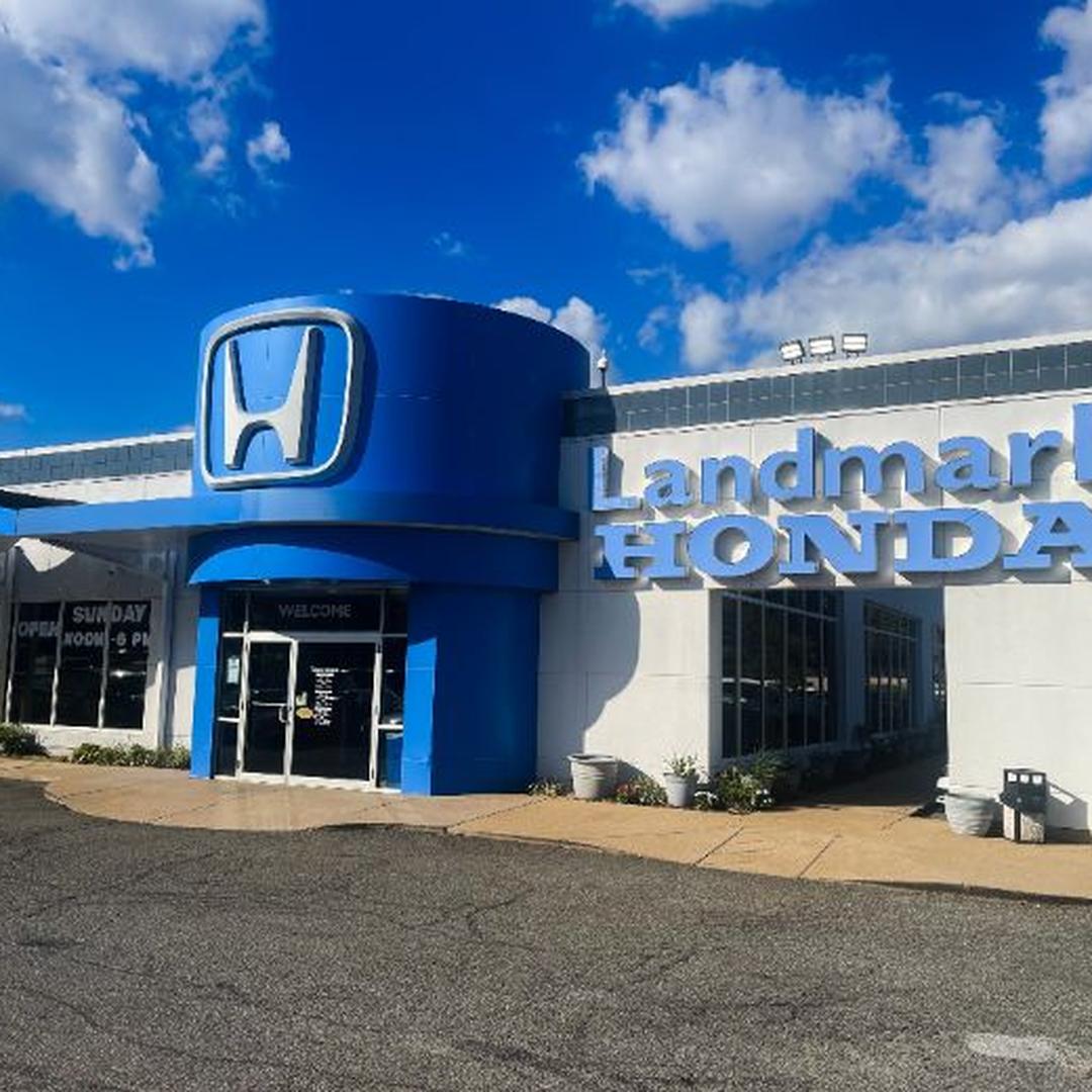 A case study image related to Landmark Honda showcasing branding and marketing content.