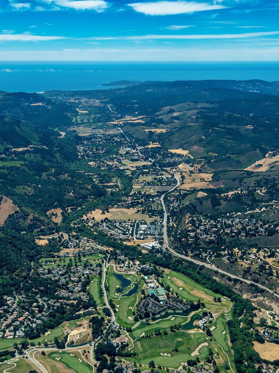 Aerial view of the Central Valley