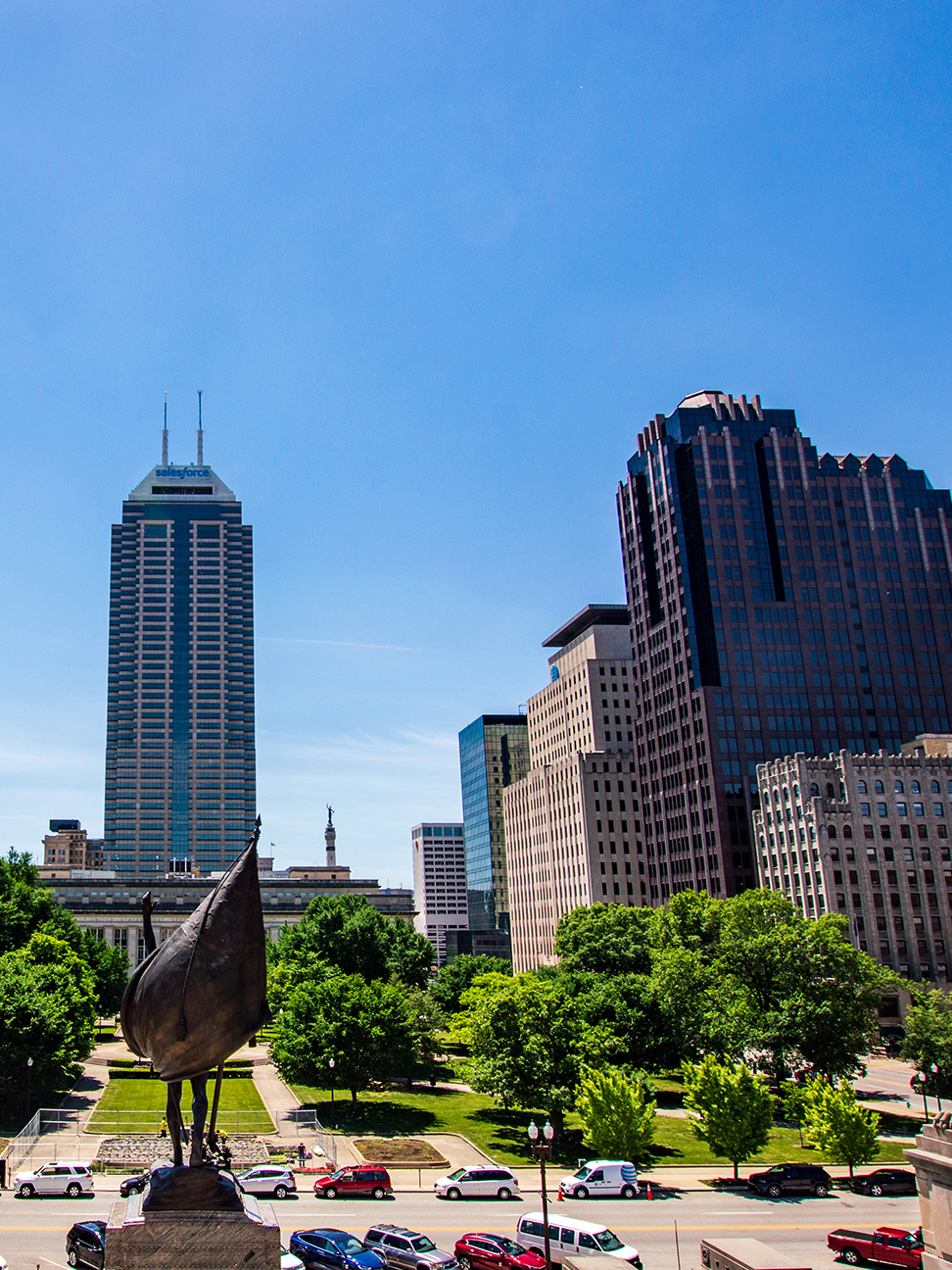 Skyline of the city of Indianapolis