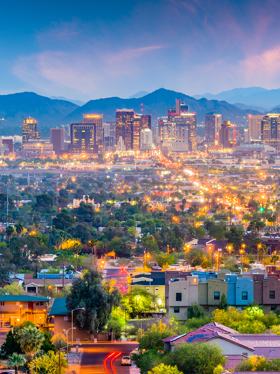 City skyline of Phoenix