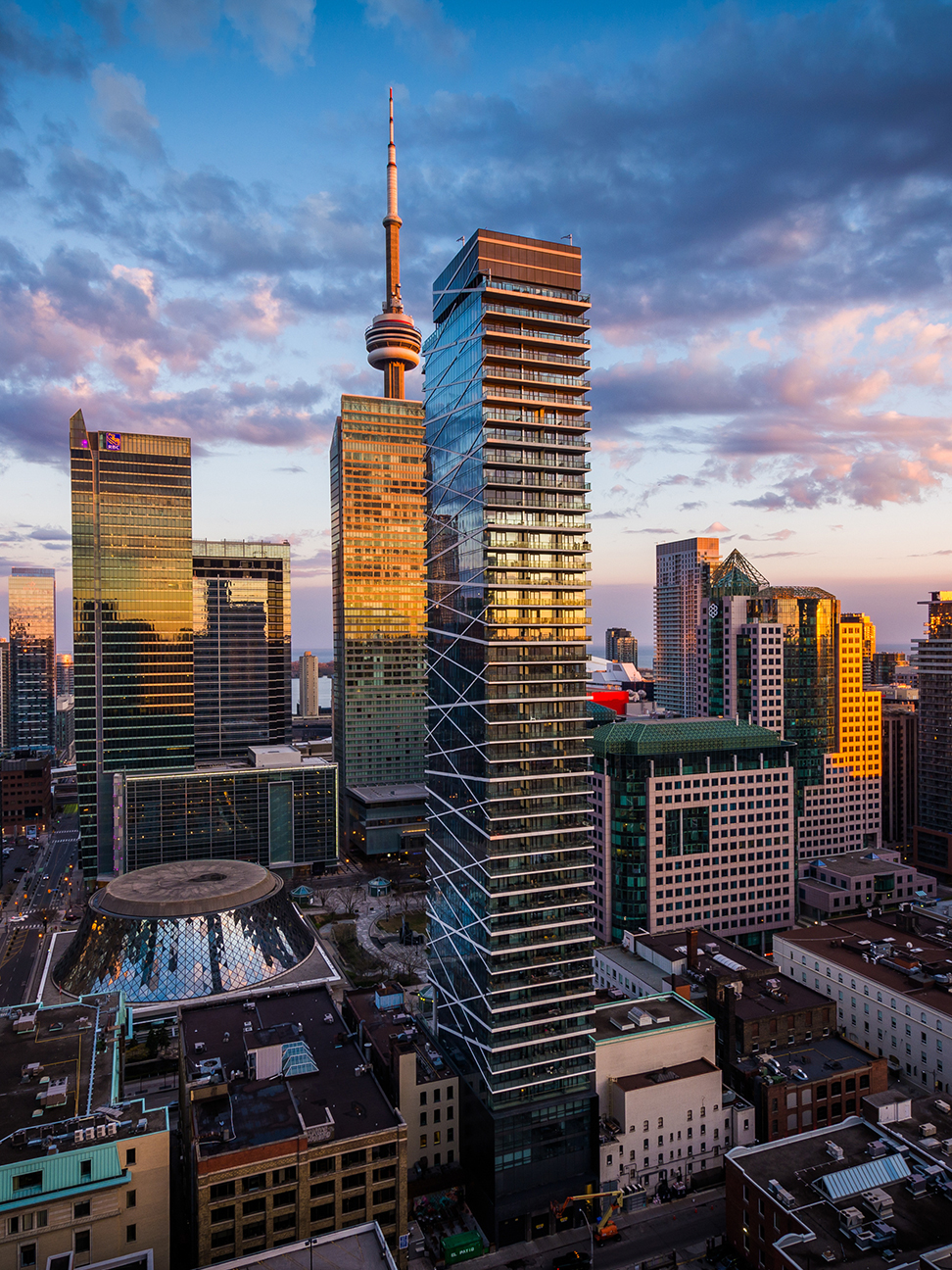 View of Toronto city skyline