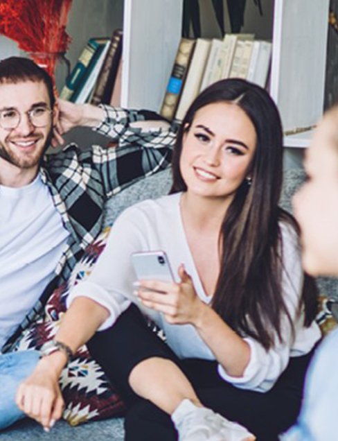 young people in casual setting