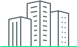 icon image of tall office buildings