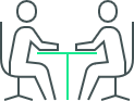 icon image of two people sat at a table