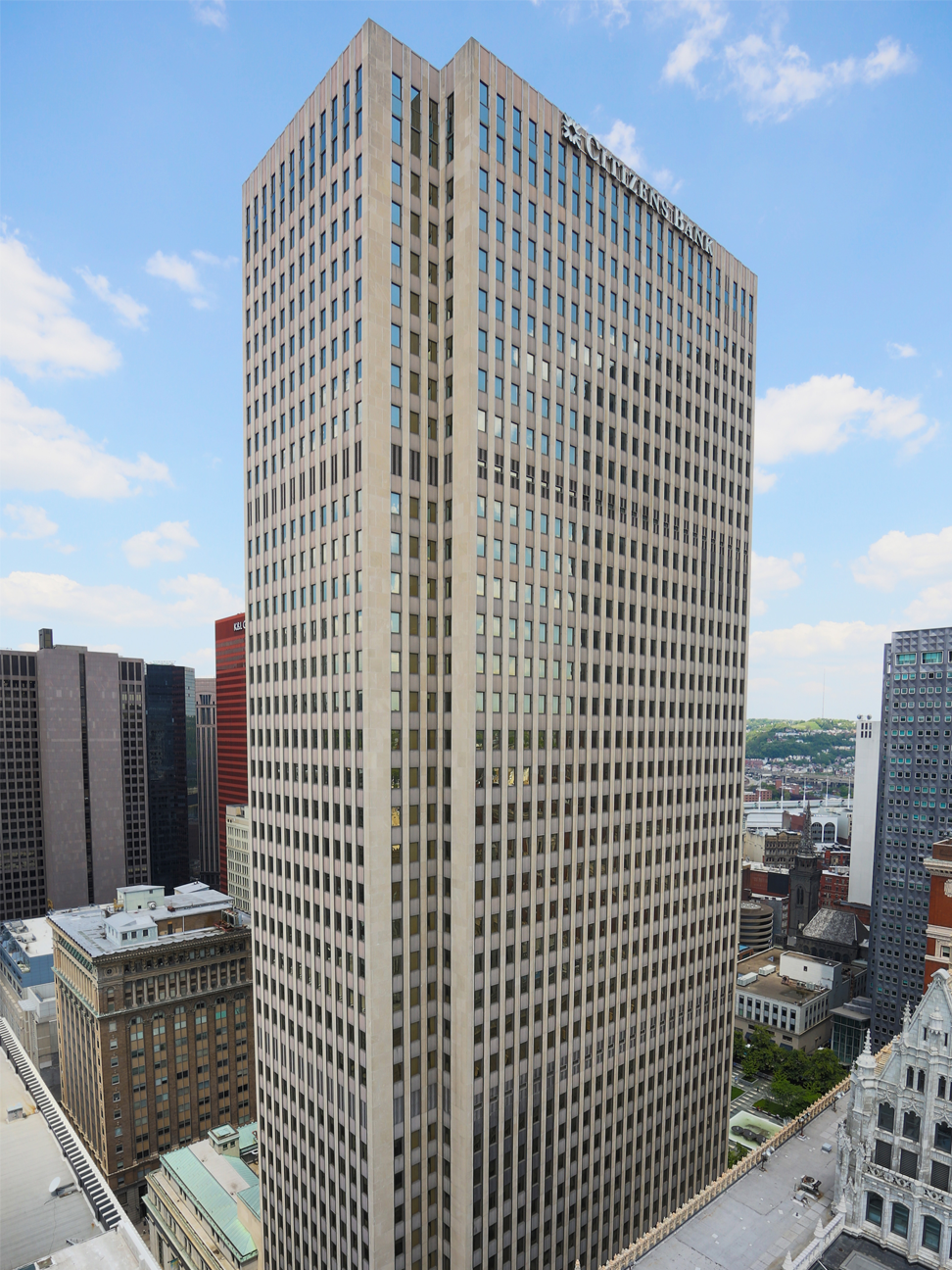 Exterior of the office building located at 525 William Penn Place in Pittsburgh, PA