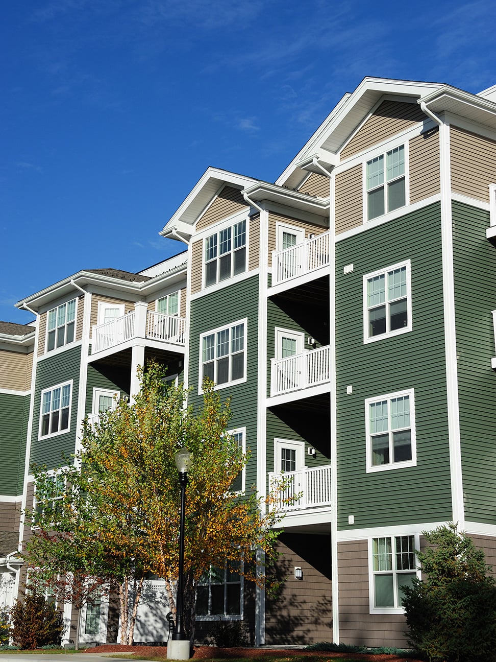 Exterior of a multifamily apartment complex