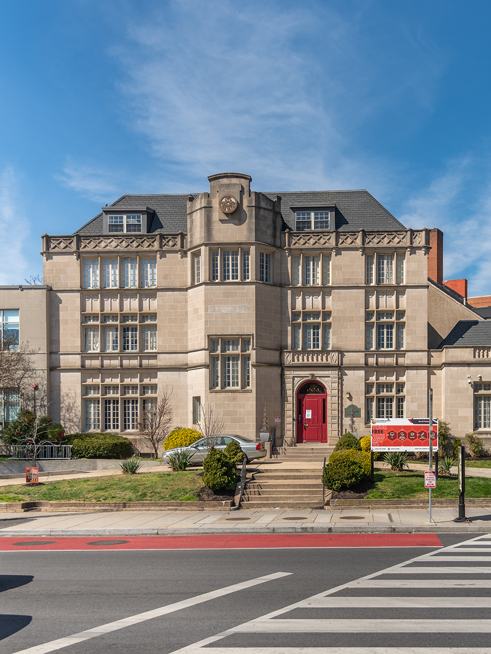 Street view of the Henderson Buildings in Northwest D.C. in the Mount Pleasant area