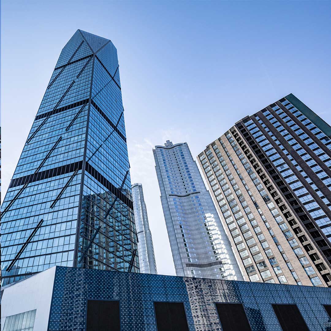commercial real estate skyscrapers city