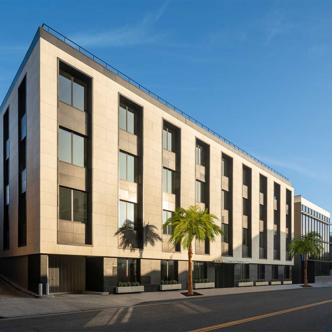 Exterior of 136 El Camino in Beverly Hills