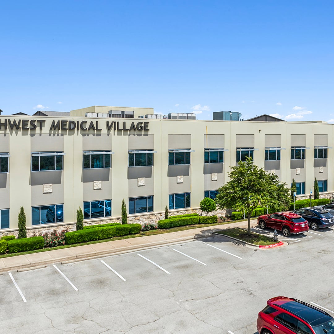 Exterior of Southwest Medical Village medical outpatient building in Austin, Texas
