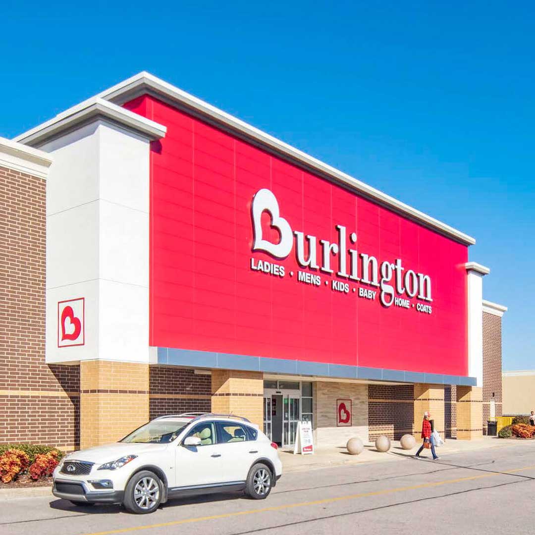 Exterior view of Burlington, one of the tenants at Brook Highland Plaza