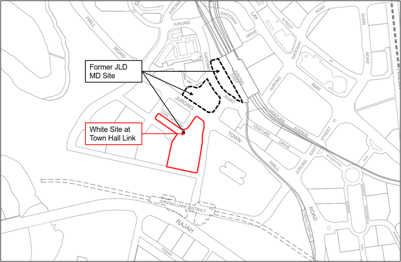 Location Plan for the White Site at Town Hall Link