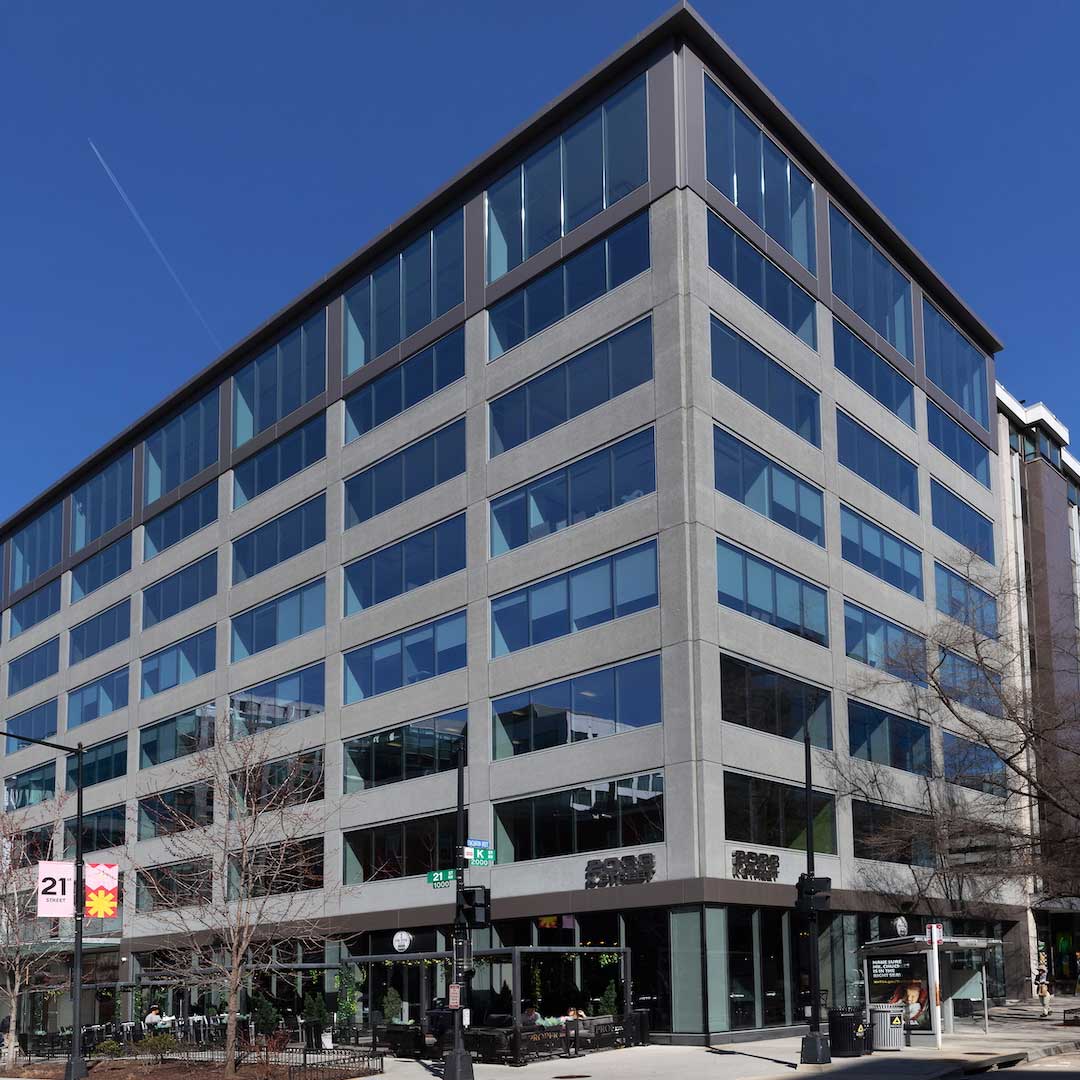 Exterior corner view of 2033 K Street NW