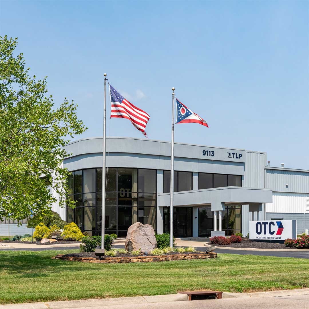An industrial property on a sunny day