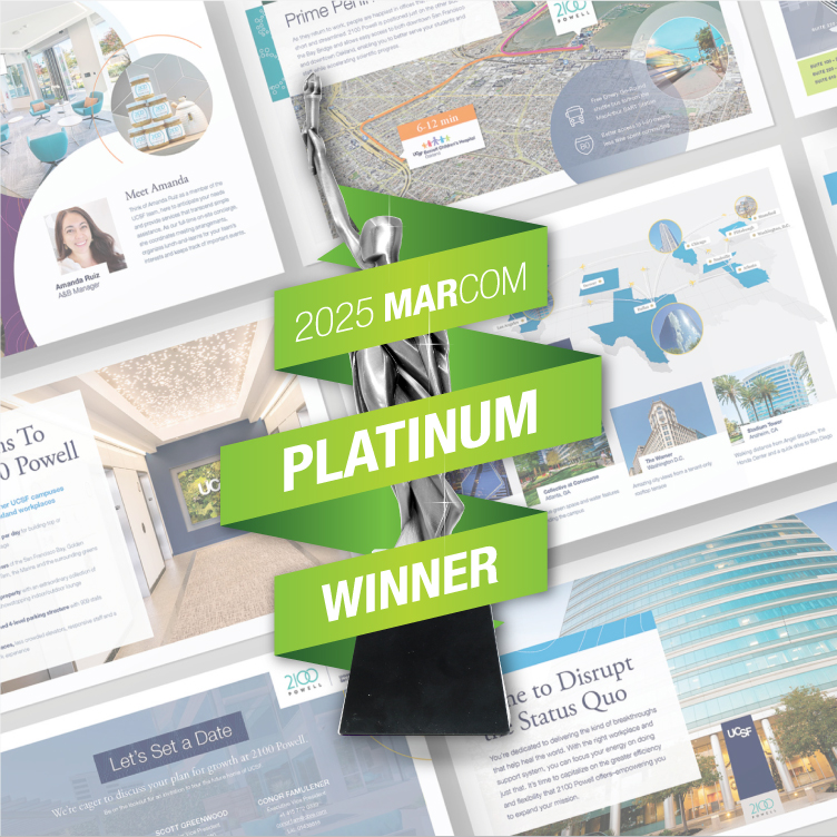 Award-winning CBRE team recognized at the 2025 MarCom Awards event.