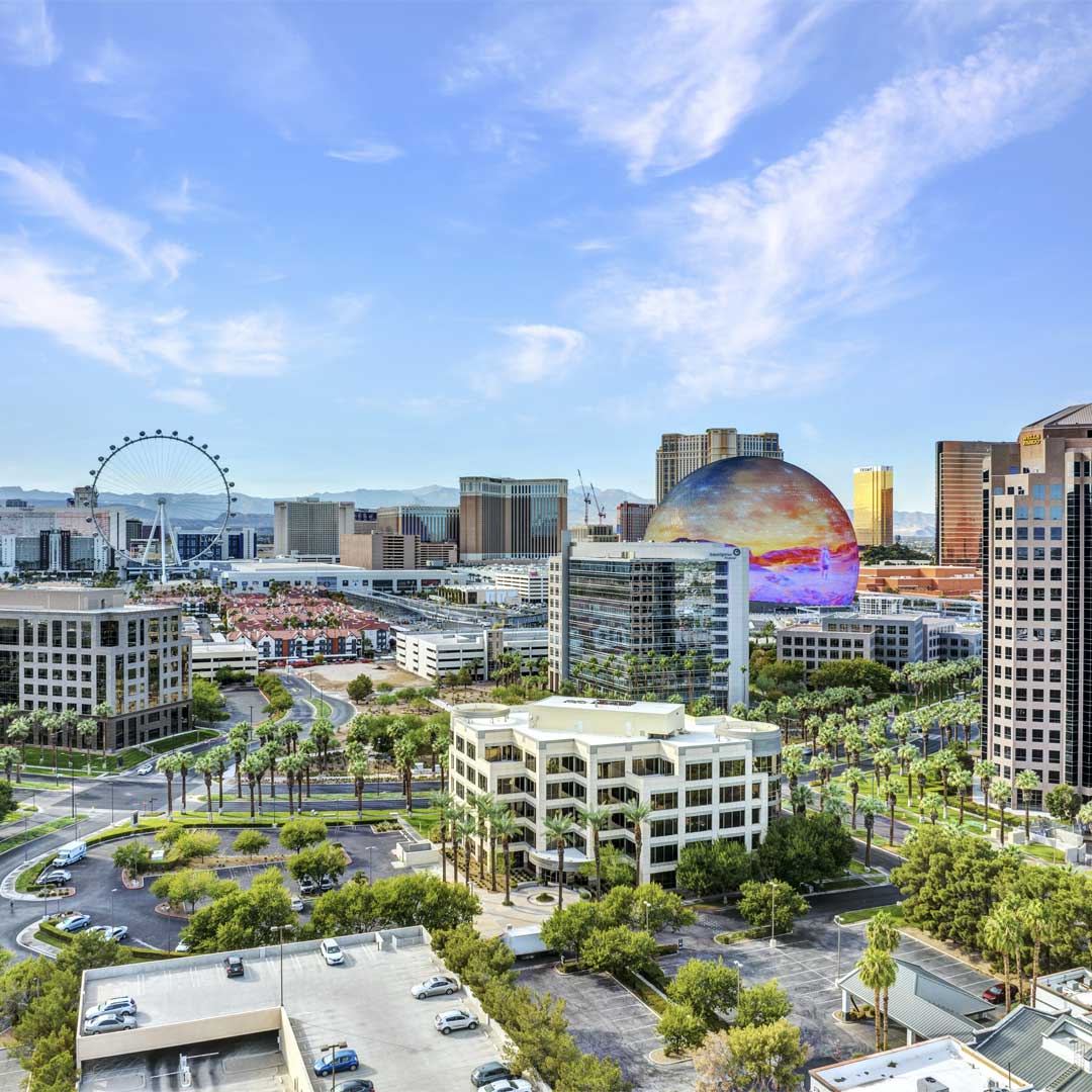 Exterior of Hughes Center