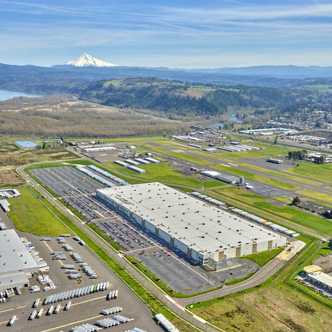 Aerial photo of the 857,317-square-foot industrial property